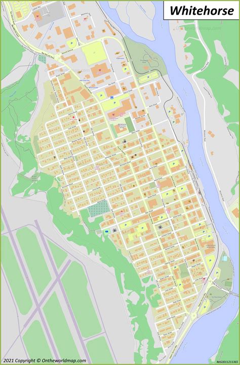 whitehorse yukon city map.